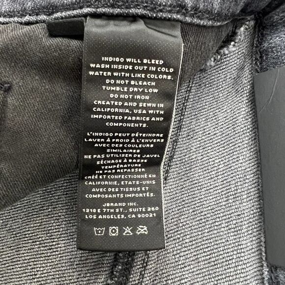 New J Brand Jeans Women Grey Charcoal Slim Skinny Fit Stretch Mick US 28 - Picture 8 of 11